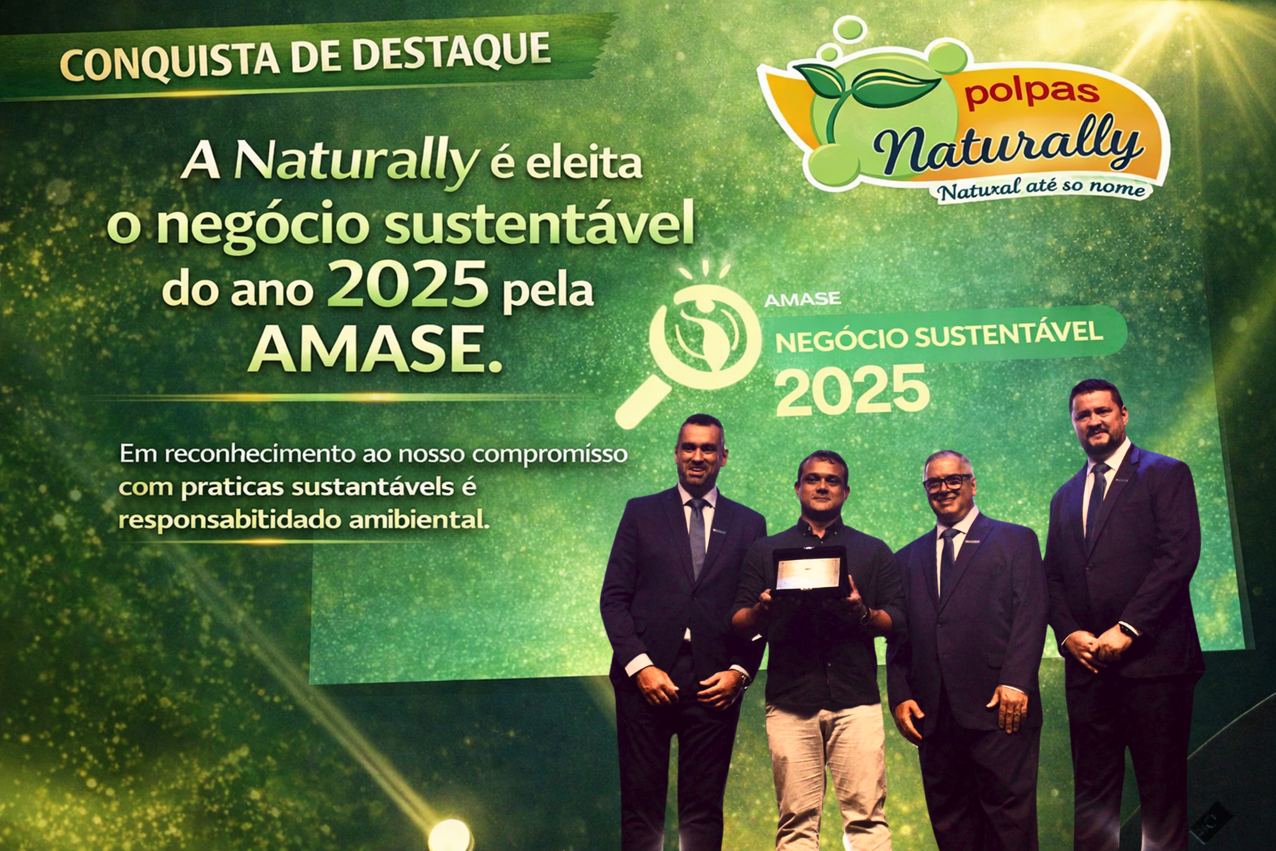 A Naturally é eleita o negócio sustentável do ano 2025 pela AMASE