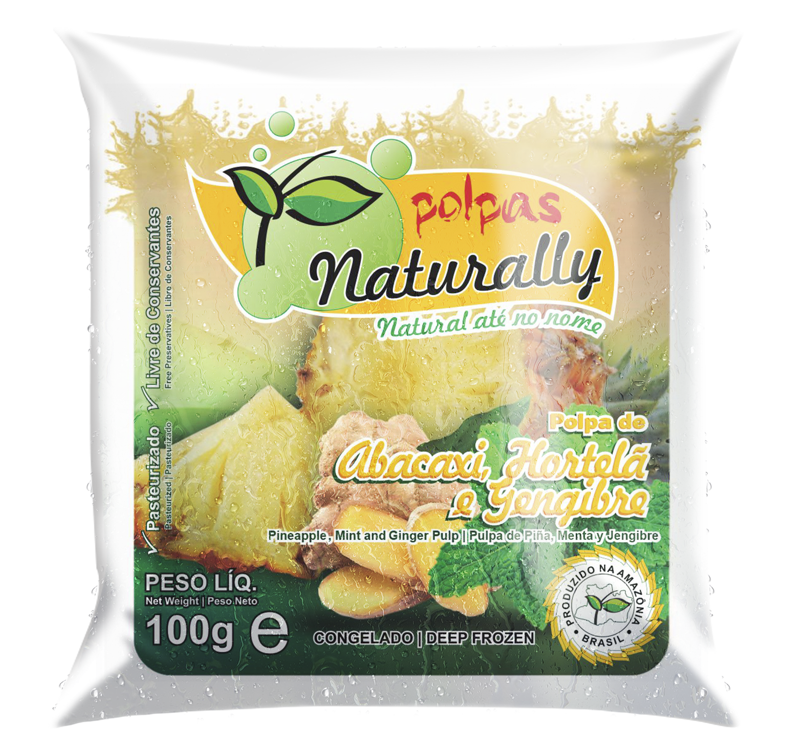 Mockup F Abacaxi, Hortelã e Gengibre 100g